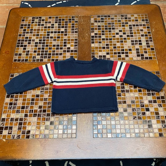 Ralph Lauren Vintage Knit Navy Striped Sweater - Picture 5 of 6